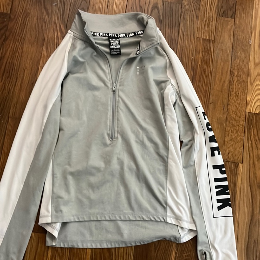 VS pink athletic 1/4 zip